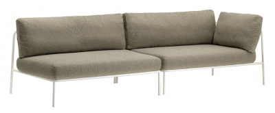 Диван с левым подлокотником PEDRALI Nolita Sofa сталь, ткань Фото 1