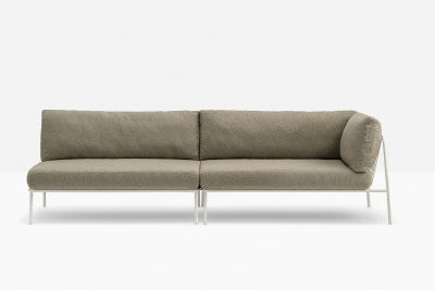 Диван с левым подлокотником PEDRALI Nolita Sofa сталь, ткань Фото 5