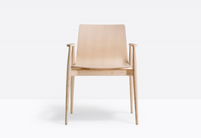 Кресло деревянное PEDRALI Malmo ясень, фанера беленый ясень Фото 6