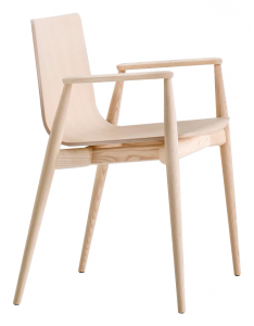 Кресло деревянное PEDRALI Malmo ясень, фанера беленый ясень Фото 1