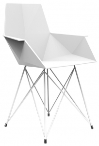 Кресло пластиковое Vondom Faz Basic сталь, полипропилен белый Фото 1