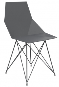 Стул пластиковый Vondom Faz Basic сталь, полипропилен черный Фото 1