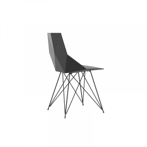Стул пластиковый Vondom Faz Basic сталь, полипропилен черный Фото 4