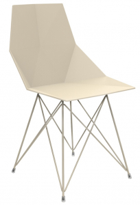 Стул пластиковый Vondom Faz Basic сталь, полипропилен слоновая кость Фото 1