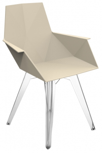 Кресло пластиковое Vondom Faz Basic поликарбонат, полипропилен слоновая кость Фото 1