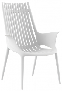 Кресло пластиковое Vondom Ibiza Revolution переработанный полипропилен белый Milos Фото 4