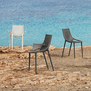 Кресло пластиковое Vondom Ibiza Revolution переработанный полипропилен темно-серый Manta Фото 10