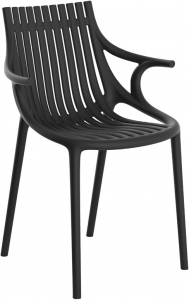 Кресло пластиковое Vondom Ibiza Revolution переработанный полипропилен темно-серый Manta Фото 5