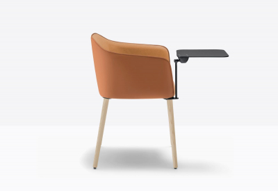 Кресло со столиком PEDRALI Laja ясень, ткань, компакт-ламинат HPL Фото 10
