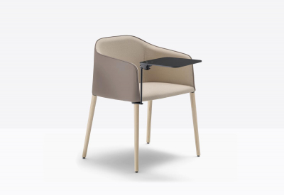 Кресло со столиком PEDRALI Laja ясень, ткань, компакт-ламинат HPL Фото 5