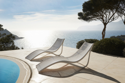 Лежак пластиковый Vondom Ibiza Basic полипропилен, стекловолокно слоновая кость Фото 6