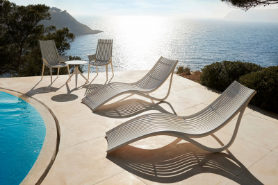 Лежак пластиковый Vondom Ibiza Basic полипропилен, стекловолокно слоновая кость Фото 7