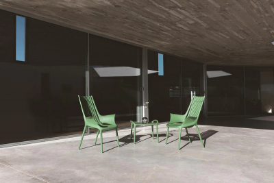 Столик пластиковый для лежака Vondom Ibiza Basic полипропилен, стекловолокно зеленый Фото 5