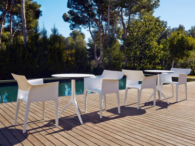 Кресло пластиковое Vondom Hidra Basic полипропилен, стекловолокно белый Фото 7