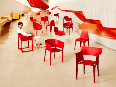Кресло пластиковое Vondom Pedrera Basic полипропилен, стекловолокно красный Фото 9