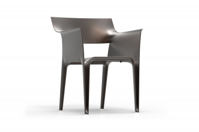 Кресло пластиковое Vondom Pedrera Revolution переработанный полипропилен темно-серый Manta Фото 18