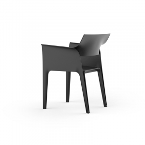 Кресло пластиковое Vondom Pedrera Revolution переработанный полипропилен темно-серый Manta Фото 6