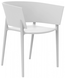 Кресло пластиковое Vondom Africa Basic полипропилен, стекловолокно белый Фото 1