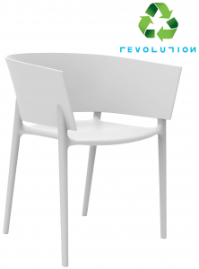 Кресло пластиковое Vondom Africa Revolution переработанный полипропилен белый Milos Фото 1