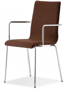 Кресло с мягкой обивкой PEDRALI Kuadra сталь, ткань Фото 1