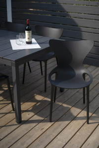 Стул пластиковый Vondom Love Basic полипропилен, стекловолокно черный Фото 8