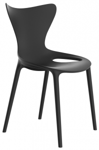Стул пластиковый детский Vondom Love Mini Basic полипропилен, стекловолокно черный Фото 1