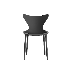 Стул пластиковый детский Vondom Love Mini Basic полипропилен, стекловолокно черный Фото 6