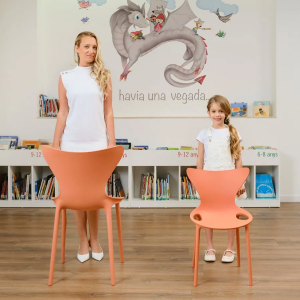 Стул пластиковый детский Vondom Love Mini Basic полипропилен, стекловолокно дынный Фото 7