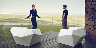 Кресло пластиковое с подушкой Vondom Faz Basic полиэтилен, ткань Фото 10