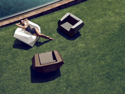 Кресло пластиковое с подушкой Vondom Faz Basic полиэтилен, ткань Фото 27