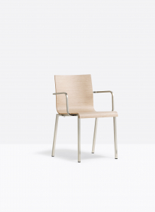 Кресло деревянное PEDRALI Kuadra XL сталь, фанера, шпон Фото 5