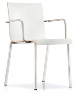 Кресло ламинированное PEDRALI Kuadra XL сталь, фанера Фото 1