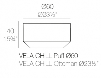 Пуф пластиковый Vondom Vela Basic полиэтилен Фото 2