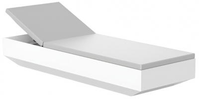 Лежак пластиковый с матрасом Vondom Vela Basic полиэтилен, ткань Фото 1