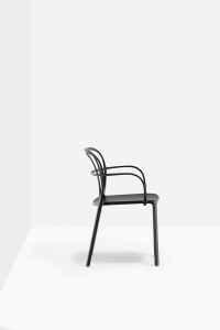 Кресло пластиковое PEDRALI Intrigo алюминий черный Фото 6