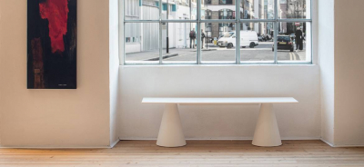 Скамейка пластиковая PEDRALI Ikon Bench стеклопластик, компакт-ламинат HPL белый Фото 6