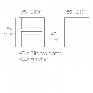 Кресло пластиковое Vondom Vela Basic полиэтилен Фото 2