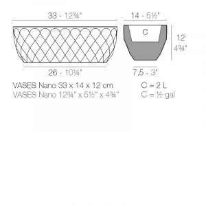 Кашпо пластиковое Vondom Vases Basic полиэтилен Фото 2