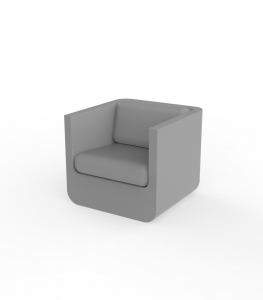Кресло пластиковое с подушкой Vondom Ulm Basic полиэтилен, ткань Фото 26