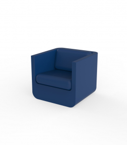 Кресло пластиковое с подушкой Vondom Ulm Basic полиэтилен, ткань Фото 29