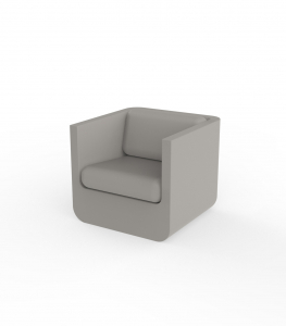 Кресло пластиковое с подушкой Vondom Ulm Basic полиэтилен, ткань Фото 34