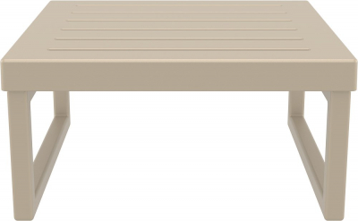 Комплект угловой пластиковой мебели Siesta Contract Mykonos стеклопластик, полиэстер бежевый, светло-коричневый Фото 16