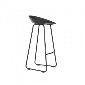 Стул пластиковый барный Vondom Vases Basic сталь, полипропилен, стекловолокно черный Фото 5