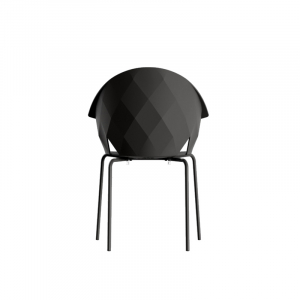 Кресло пластиковое Vondom Vases Basic сталь, полипропилен, стекловолокно черный Фото 4
