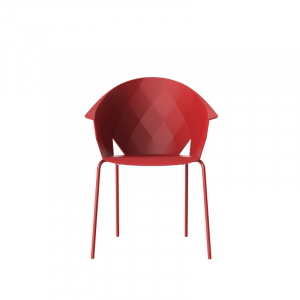Кресло пластиковое Vondom Vases Basic сталь, полипропилен, стекловолокно красный Фото 4
