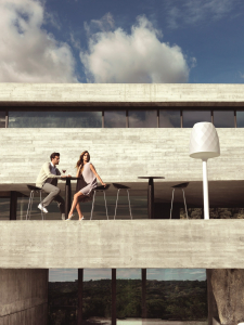 Стул пластиковый барный Vondom Vases Basic сталь, полипропилен, стекловолокно бронзовый Фото 6
