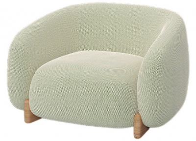 Кресло лаунж мягкое Vondom Milos ироко, ткань, полиуретан Фото 1