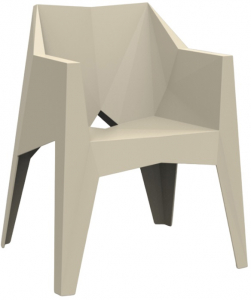 Кресло пластиковое Vondom Voxel Basic полипропилен, стекловолокно слоновая кость Фото 1
