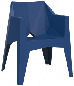 Кресло пластиковое Vondom Voxel Basic полипропилен, стекловолокно синий нави Фото 1