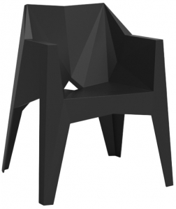 Кресло пластиковое Vondom Voxel Basic полипропилен, стекловолокно черный Фото 1